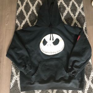 Vintage Disney Nightmare Christmas Black Hoodie